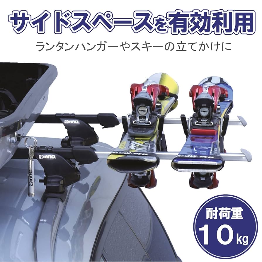 RV-INNO サーフボードキャリアセット　バーエンドフック付き（希少） Amazon | カーメイト(CARMATE) ルーフキャリア inno バーエンド